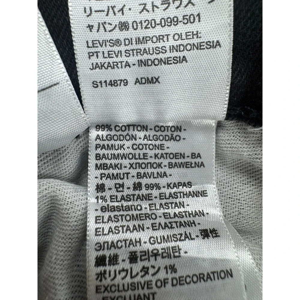 Levi's 511 Slim Men's Jeans Native Cali Black Wash‎ 38x32 EdJ VNTGE